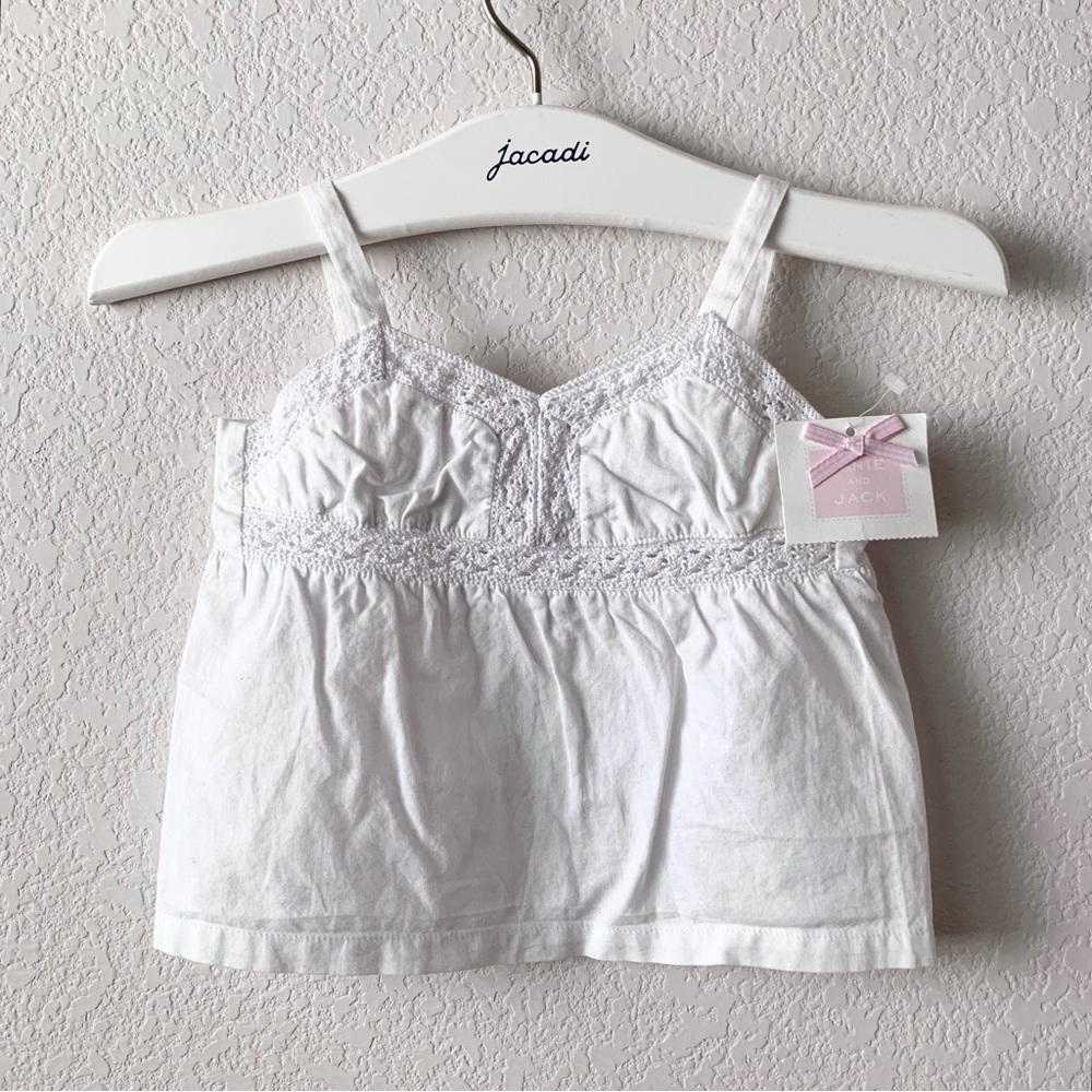 Y2k Janie & Jack cotton crochet dress